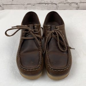 Clarks - Wallabee Boots - Brown Leather